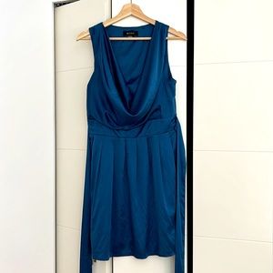 Shiny blue dress. Large but fits more like a medium